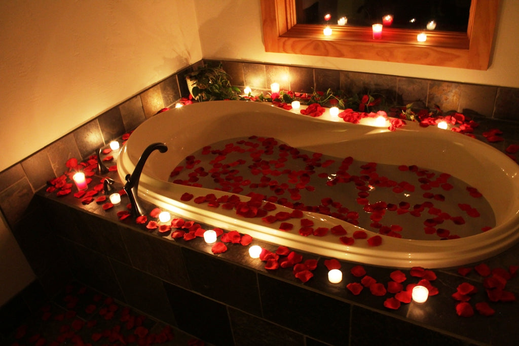 Floating Silk Rose Petals
