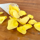 Freeze Dried Rose Petals - Yellow