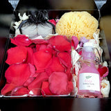 Bath Gift Set with Real Rose Petals