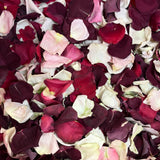 Rose Petals, Romance Blend Real Freeze Dried Petals for Pathways, 70 cups