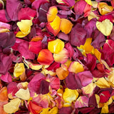 Rose Petals, Harvest Blend of Real Freeze Dried Petals for Pathways, 70 cups