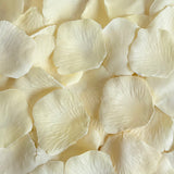 Cream Silk Rose Petals, 100 petals