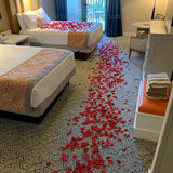 Romance 2000, Red Silk Rose Petals + candles