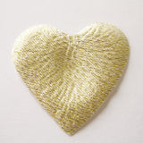 Gold Dust Heart Shaped Silk Rose Petals