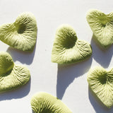 Pistachio Green Heart Shaped Silk Rose Petals