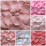 Silk Rose Petals Sample, 12 petal pack