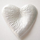 Silver Heart Shaped Silk Rose Petals