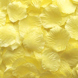 Pale Yellow Aisle Rose Petals, 500 petals