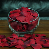 Burgundy Silk Rose Petals, 100 petals