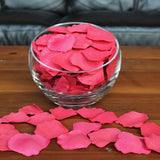 Strawberry Silk Rose Petals, 100 petals