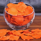 Tangerine Silk Rose Petals, 100 petals