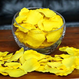 Yellow Silk Rose Petals, 100 petals