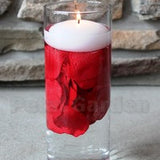 Floating Red Silk Rose Petals, 100 petals