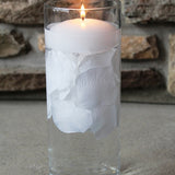 Floating White Silk Rose Petals, 100 petals