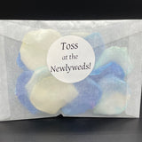 Wedding Rose Petal Toss Packets, set of 10