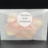 Wedding Petal Toss Packets, set of 20 Glassine Envelopes
