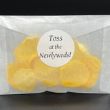 Wedding Rose Petal Toss Packets, set of 10