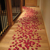 Red Rose Petals + Candles, 1000 Silk Petals