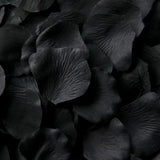 Floating Black Silk Rose Petals, 100 petals