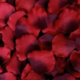 Burgundy Silk Rose Petals, 100 petals