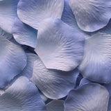 Light Blue Silk Rose Petals, 100 petals