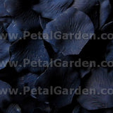 Floating Navy Silk Rose Petals, 100 petals