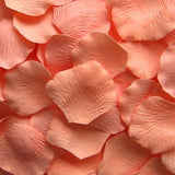 Peachy Silk Rose Petals, 100 petals