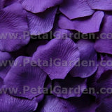 Floating Purple Silk Rose Petals, 100 petals