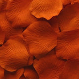 Tangerine Silk Rose Petals, 100 petals