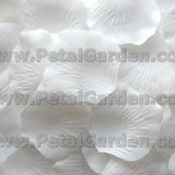 Floating White Silk Rose Petals, 100 petals