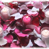 Romance 2000 - Choose Your Color of Silk Rose Petals + candles